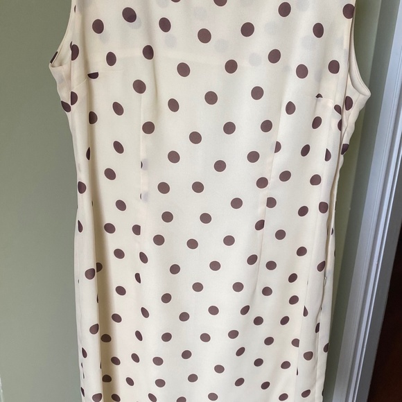 Danizel dress in cream with brown dots; EU size 44 - Picture 1 of 6
